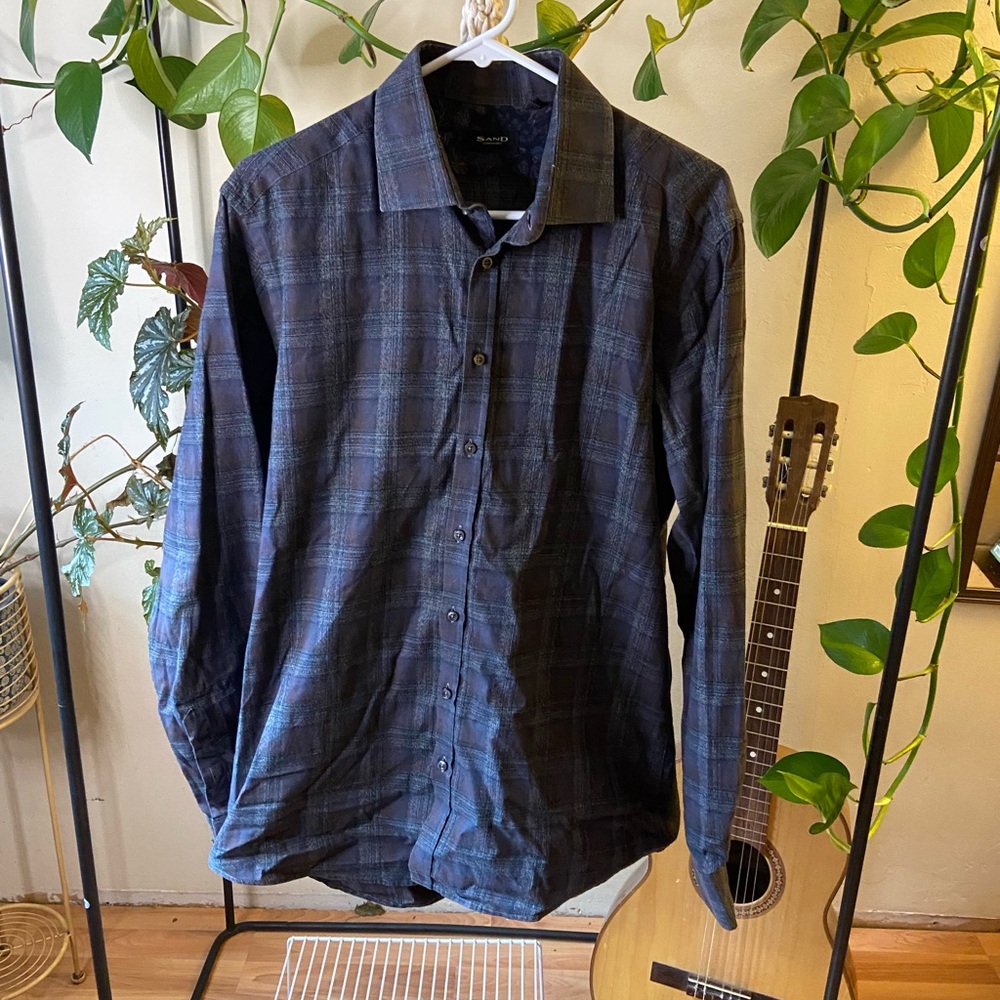 Sand Copenhagen Plaid Button Down Shirt